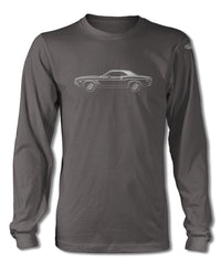 1972 Dodge Challenger Rallye Hardtop T-Shirt - Long Sleeves - Side View