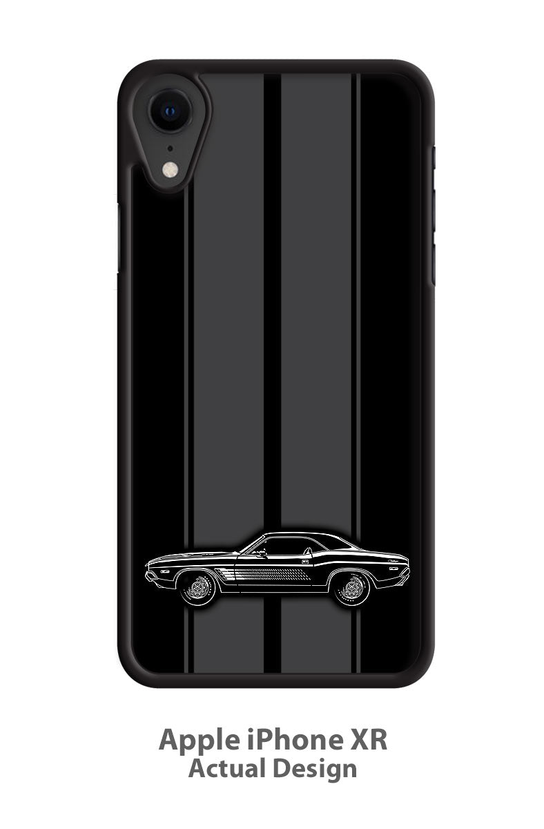 1972 Dodge Challenger Rallye with Stripes Coupe Smartphone Case - Racing Stripes