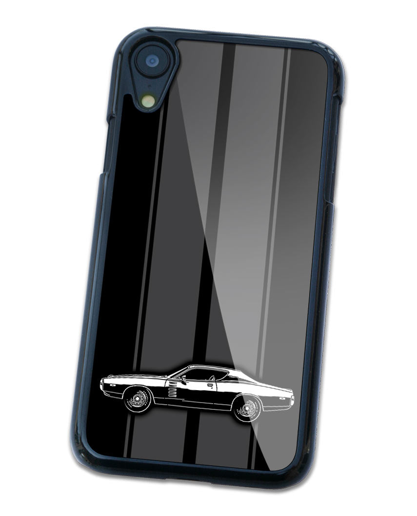 1972 Dodge Charger Rallye Coupe Smartphone Case - Racing Stripes