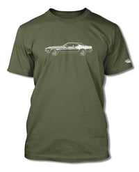 1972 Ford Mustang Sports Coupe T-Shirt - Men - Side View