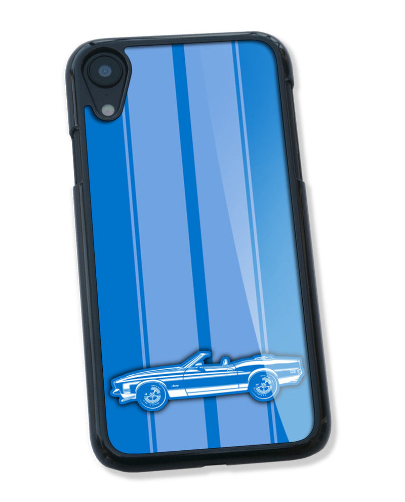 1972 Ford Mustang Sports with Stripes Convertible Smartphone Case - Racing Stripes