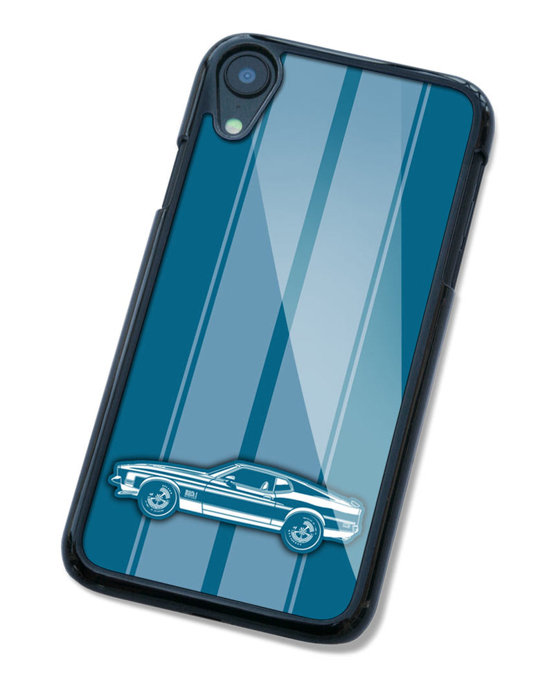 1972 Ford Mustang Mach 1 Sportsroof Smartphone Case - Racing Stripes