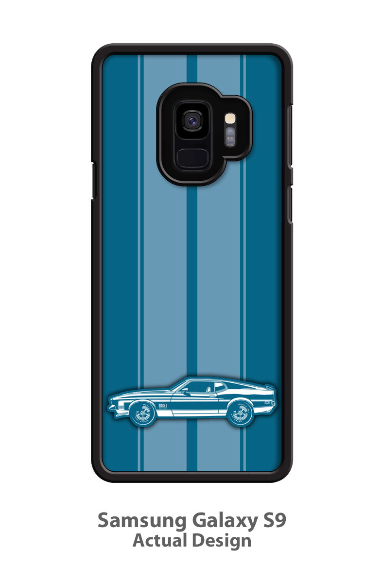1972 Ford Mustang Mach 1 Sportsroof Smartphone Case - Racing Stripes