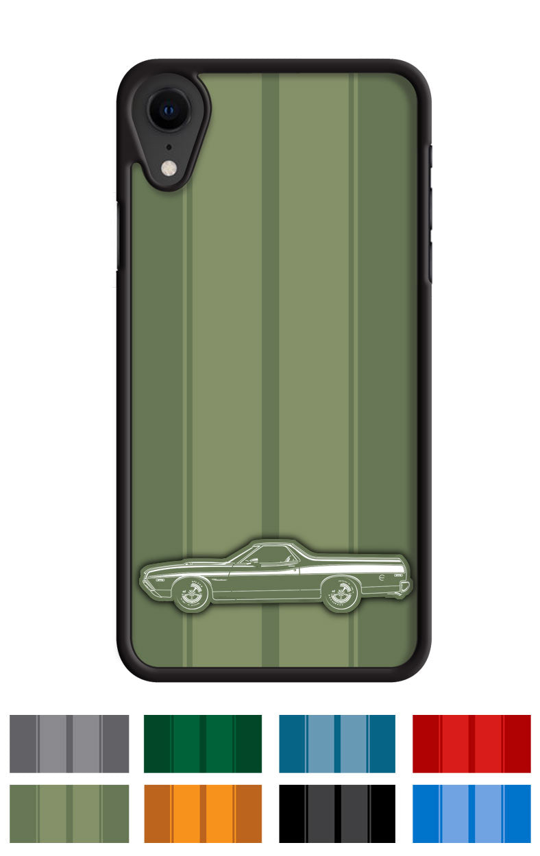 1972 Ford Ranchero GT with Stripes Smartphone Case - Racing Stripes