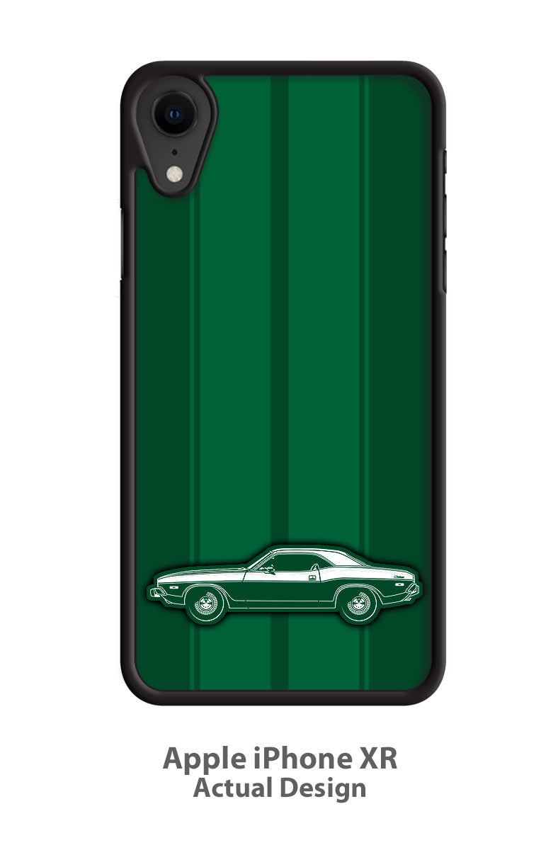 1973 Dodge Challenger Base Hardtop Smartphone Case - Racing Stripes