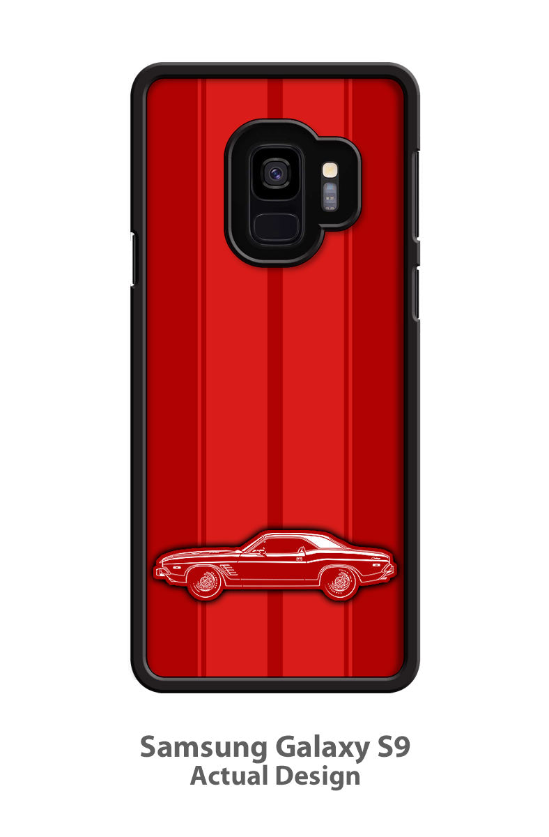 1973 Dodge Challenger Rallye Hardtop Smartphone Case - Racing Stripes