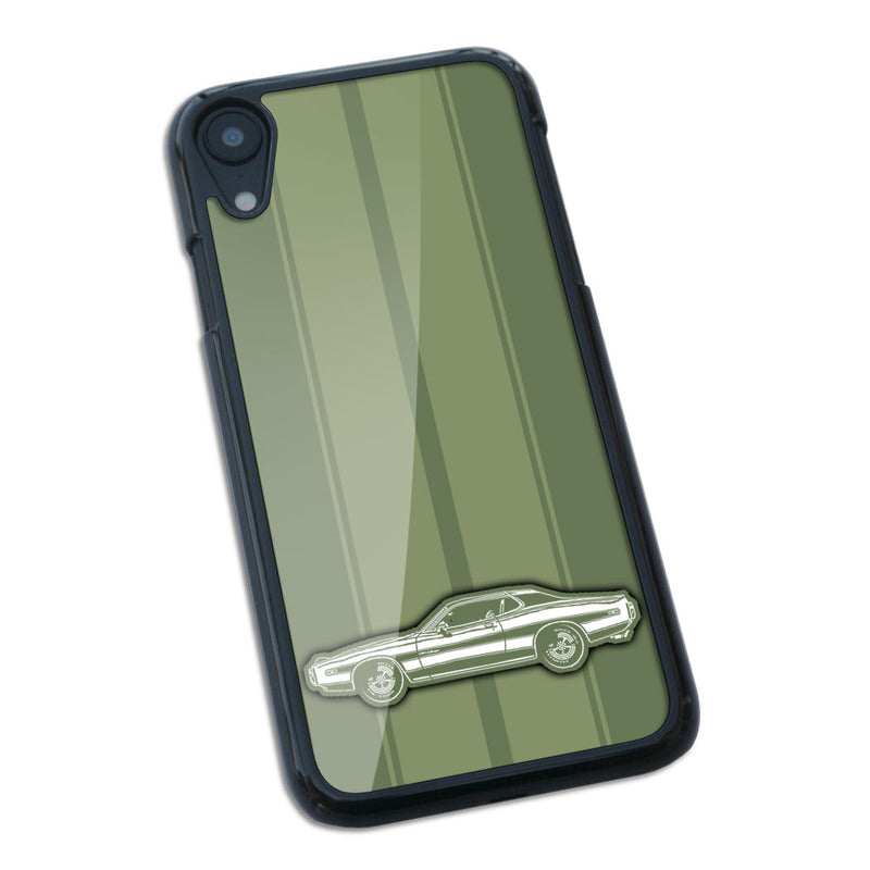 1973 Dodge Charger Rallye 440 Magnum with Stripes Hardtop Smartphone Case - Racing Stripes