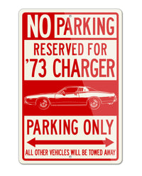 1973 Dodge Charger SE Hardtop Parking Only Sign