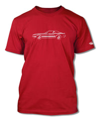 1973 Ford Mustang Sports with Stripes Coupe T-Shirt - Men - Side View