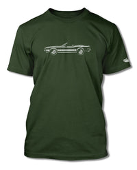 1973 Ford Mustang Sports with Stripes Convertible T-Shirt - Men - Side View