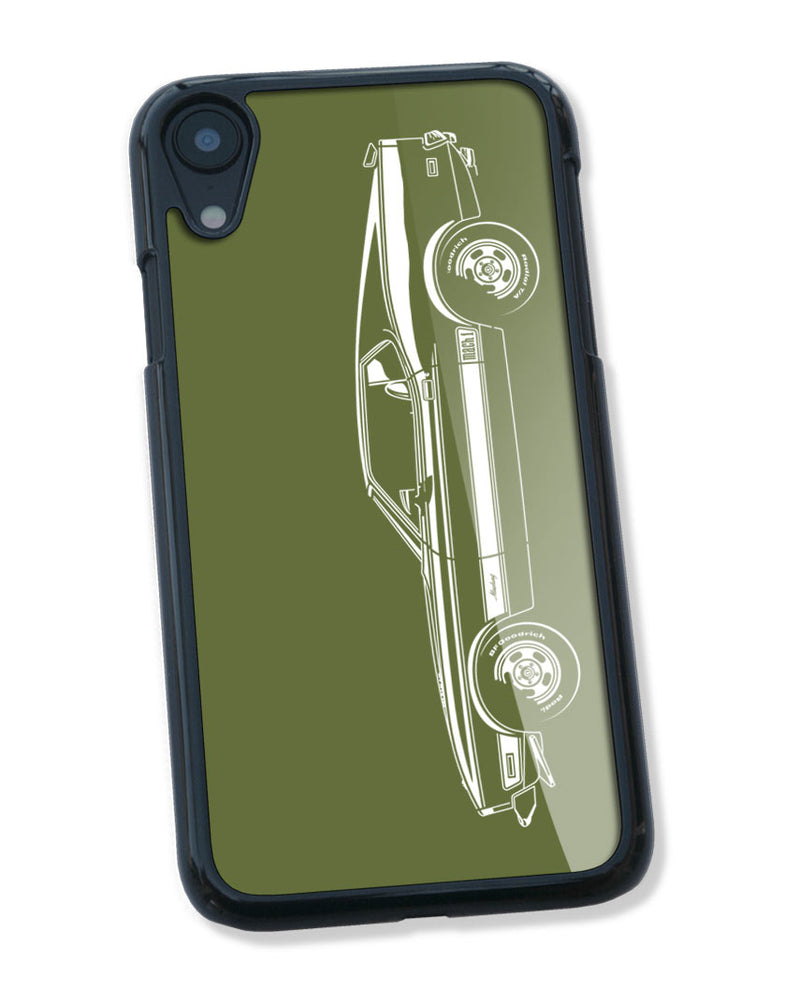 1973 Ford Mustang Mach 1 with Stripes Sportsroof Smartphone Case - Side View