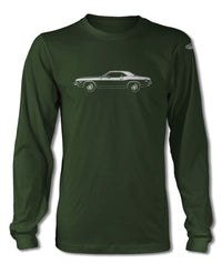 1974 Dodge Challenger Base Coupe T-Shirt - Long Sleeves - Side View