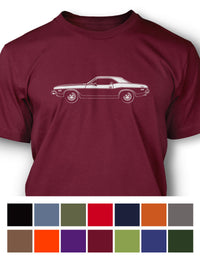1974 Dodge Challenger Base Hardtop T-Shirt - Men - Side View