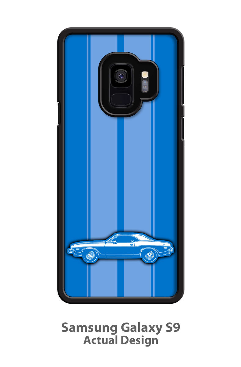 1974 Dodge Challenger Base Hardtop Smartphone Case - Racing Stripes