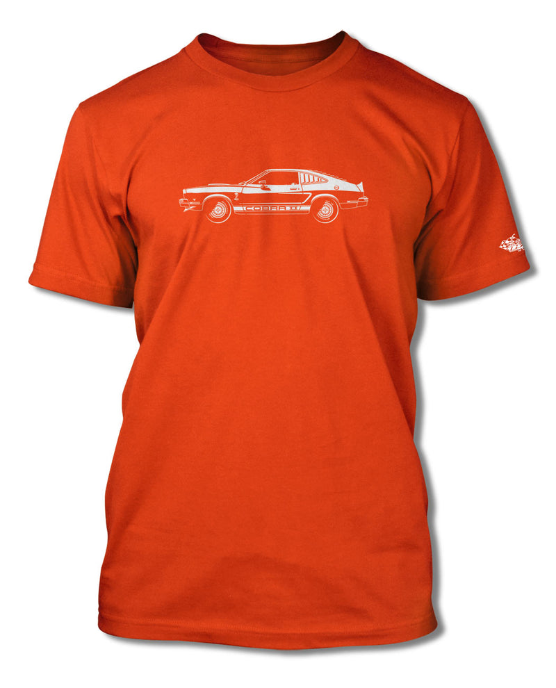 1976 Ford Mustang Cobra II Charlie’s Angels Coupe T-Shirt - Men - Side View