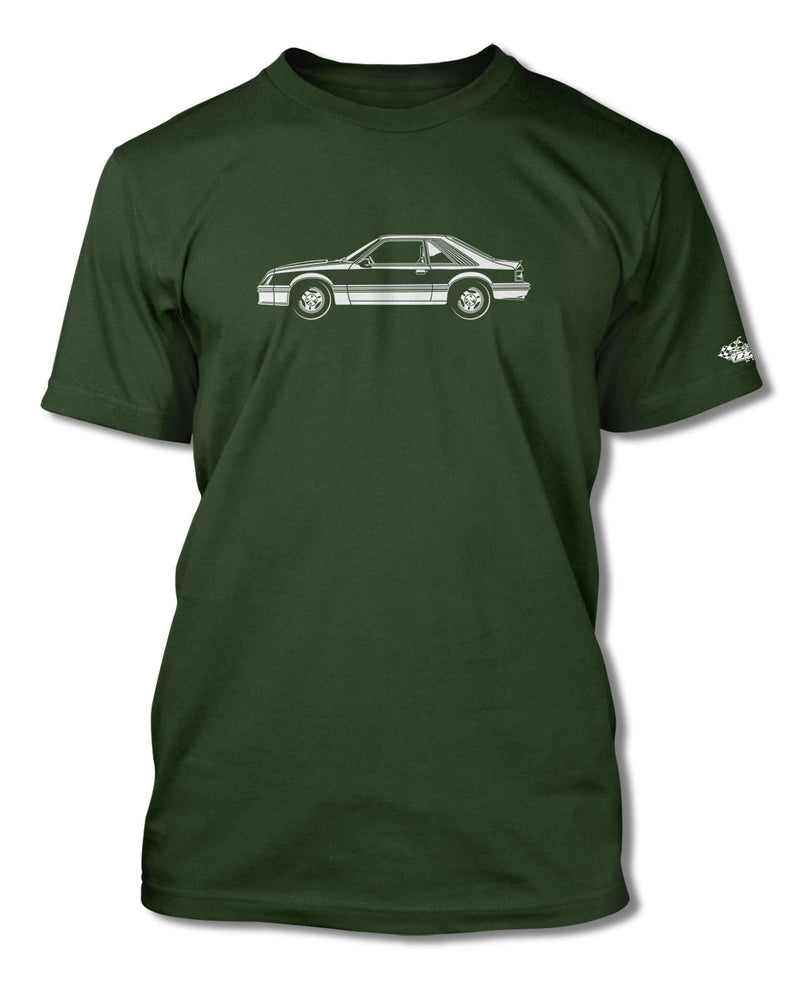 1979 Ford Mustang Turbo Hatchback T-Shirt - Men - Side View