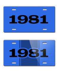 1981 Customizable - License Plate