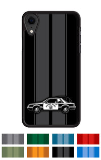 1982 Ford Mustang Highway Patrol Coupe Smartphone Case - Racing Stripes