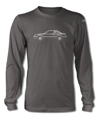 1982 Ford Mustang GT Hatchback T-Shirt - Long Sleeves - Side View