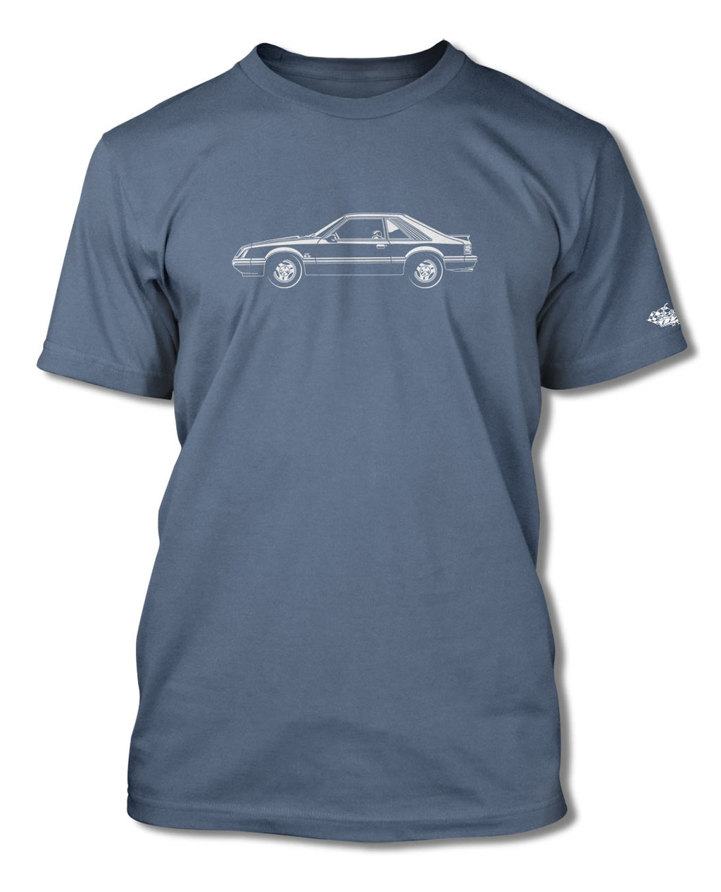 1983 Ford Mustang GT Hatchback T-Shirt - Men - Side View