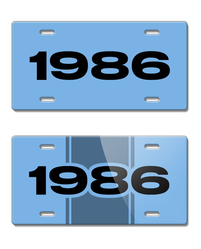 1986 Customizable - License Plate