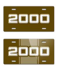 2000 Customizable - License Plate