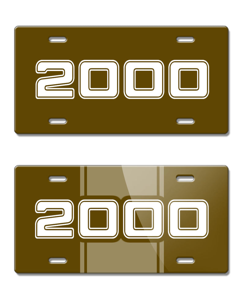 2000 Customizable - License Plate