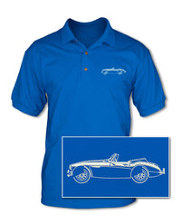 Austin Healey 3000 MKIII Convertible Adult Pique Polo Shirt - Side View