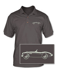 Austin Healey 3000 MKIII Roadster Adult Pique Polo Shirt - Side View