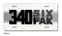 Dodge Challenger 340 Six Pak 1970 - 1974 Emblem Novelty License Plate