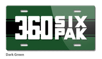 Dodge Challenger 360 Six Pak 1970 - 1974 Emblem Novelty License Plate