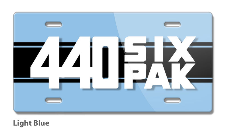 Dodge Challenger 440 Six Pak 1970 - 1974 Emblem Novelty License Plate