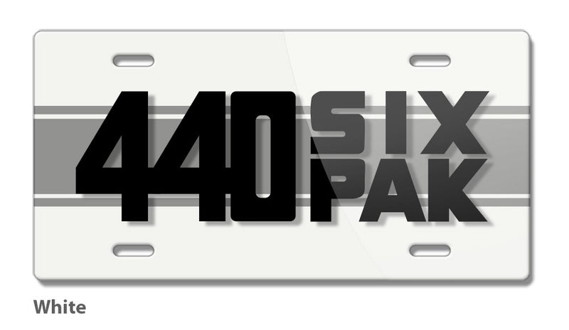 Dodge Challenger 440 Six Pak 1970 - 1974 Emblem Novelty License Plate