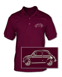 Fiat 500 Adult Pique Polo Shirt - Side View