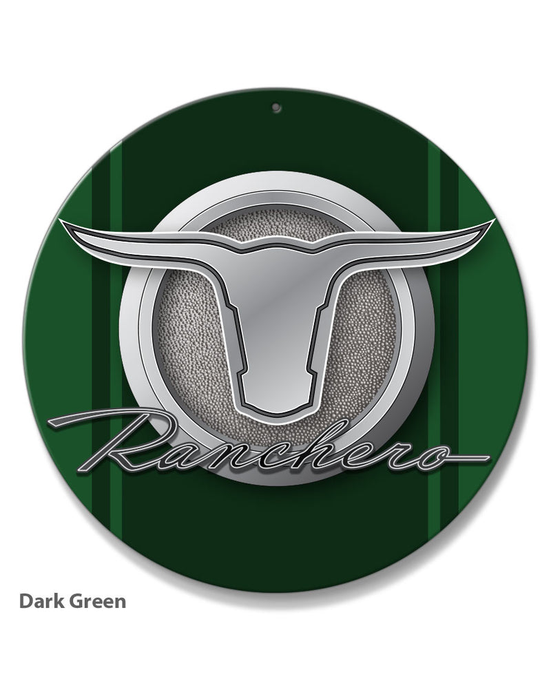 1960 - 1963 Ford Ranchero Emblem Round Aluminum Sign