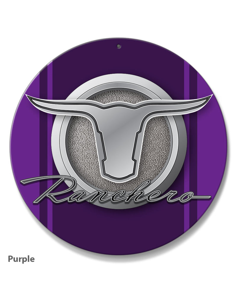 1960 - 1963 Ford Ranchero Emblem Round Aluminum Sign