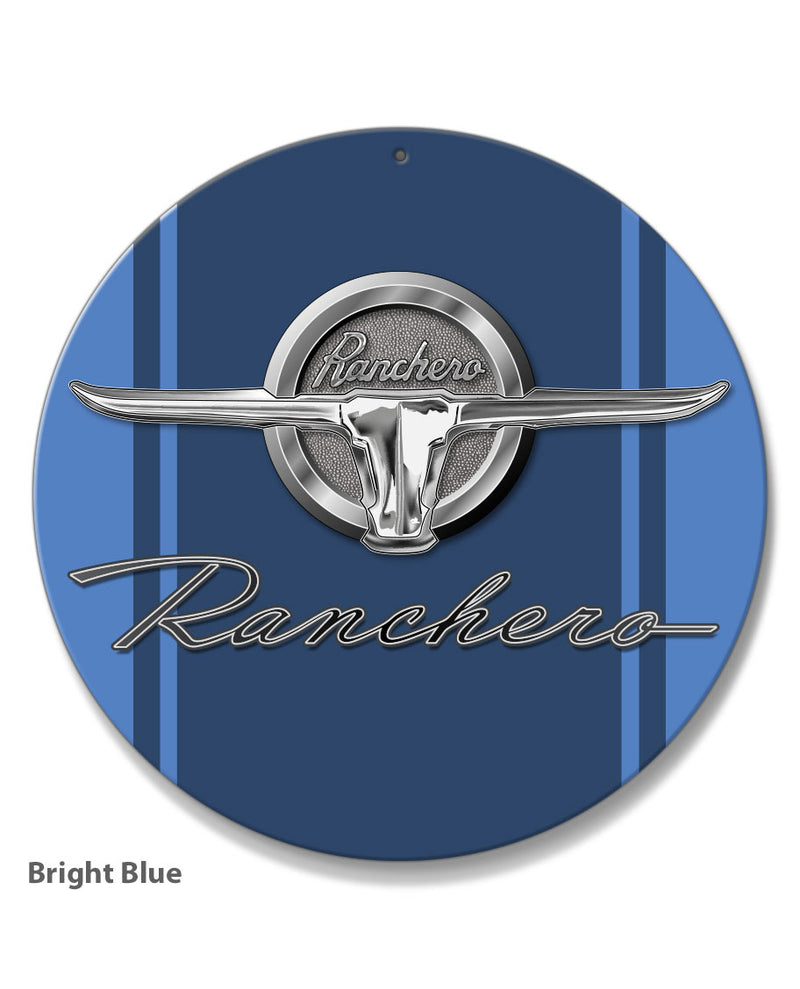 1964 - 1965 Ford Ranchero Emblem Round Aluminum Sign