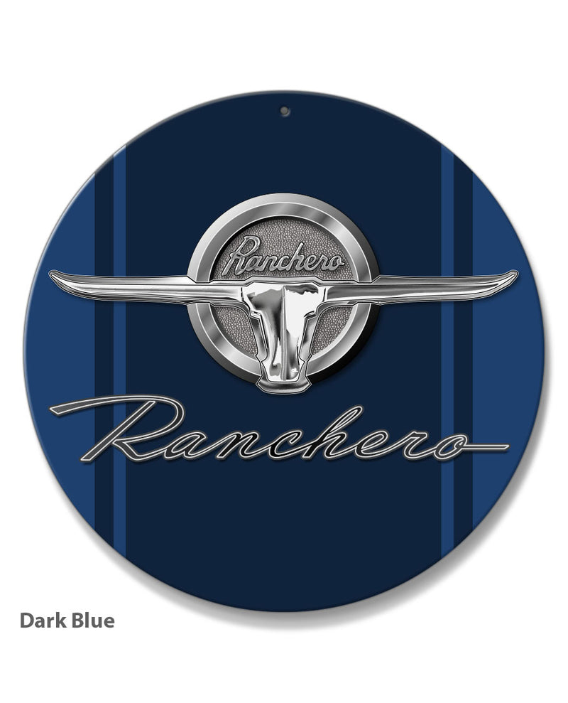 1964 - 1965 Ford Ranchero Emblem Round Aluminum Sign