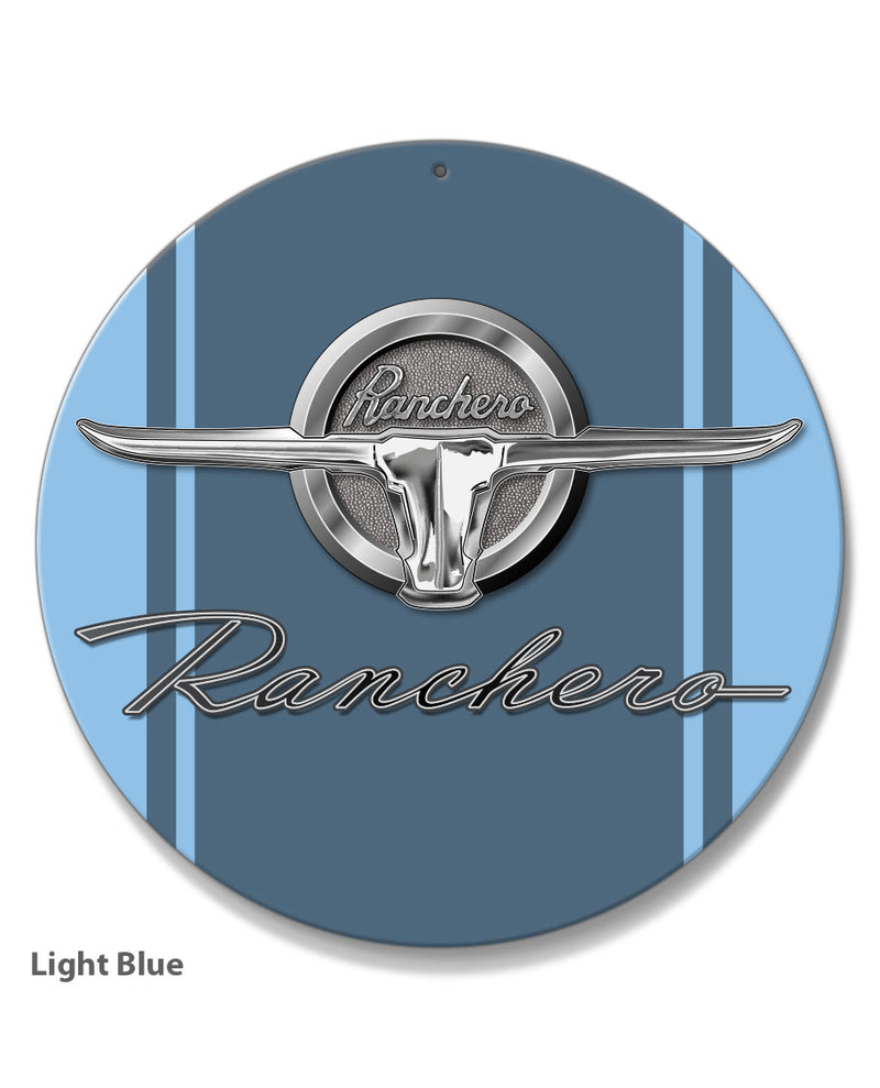 1964 - 1965 Ford Ranchero Emblem Round Aluminum Sign