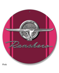 1964 - 1965 Ford Ranchero Emblem Round Aluminum Sign