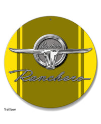 1964 - 1965 Ford Ranchero Emblem Round Aluminum Sign