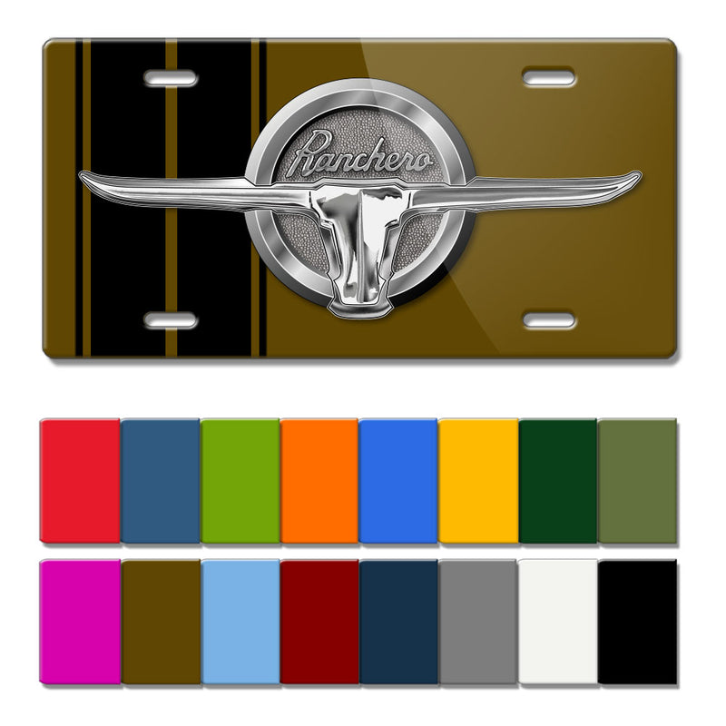 1964 - 1965 Ford Ranchero Bull Emblem Novelty License Plate