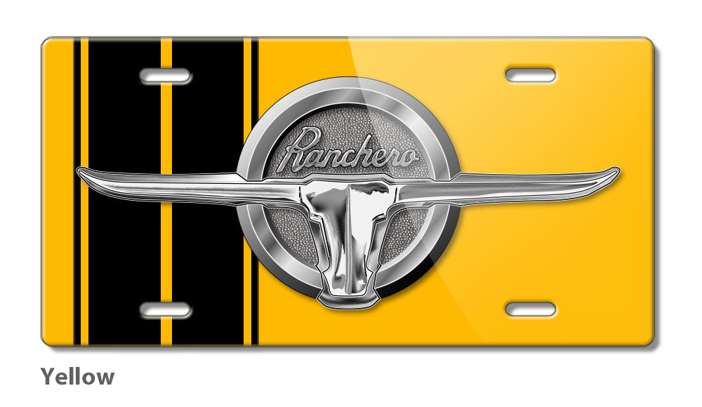 1964 - 1965 Ford Ranchero Bull Emblem Novelty License Plate
