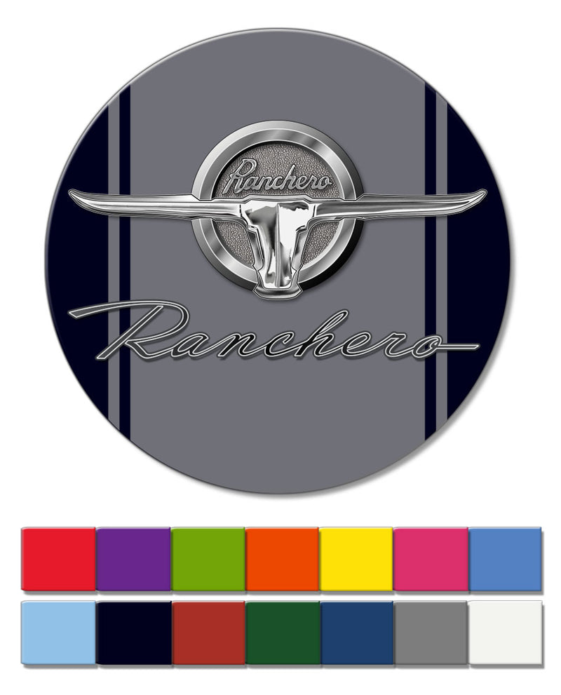 1964 - 1965 Ford Ranchero Emblem Round Fridge Magnet