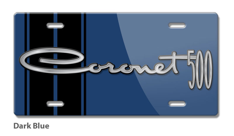 Dodge Coronet 500 1965 - 1966 Emblem Novelty License Plate