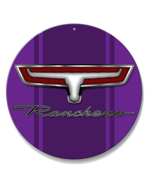 1966 - 1967 Ford Ranchero Emblem Round Aluminum Sign – Legend Lines