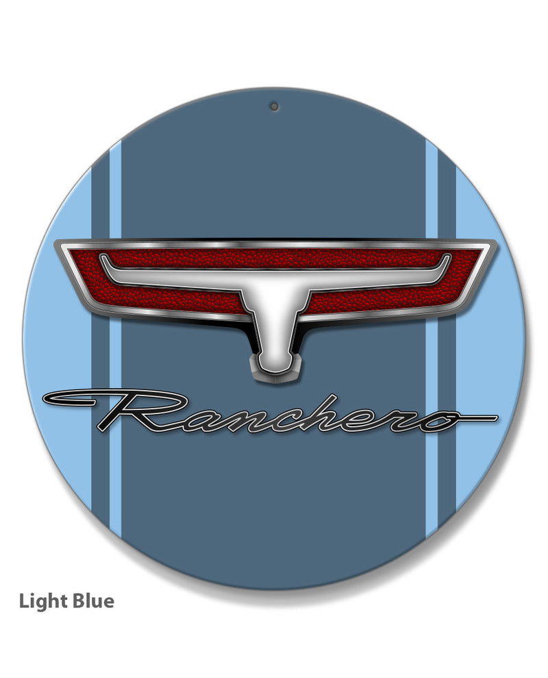 1966 - 1967 Ford Ranchero Emblem Round Aluminum Sign