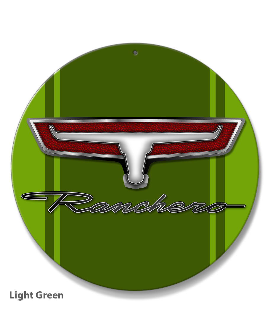 1966 - 1967 Ford Ranchero Emblem Round Aluminum Sign – Legend Lines