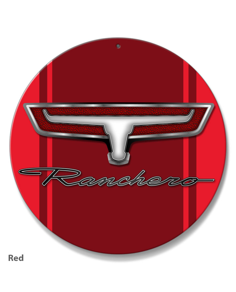1966 - 1967 Ford Ranchero Emblem Round Aluminum Sign – Legend Lines