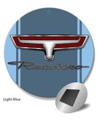 1966 - 1967 Ford Ranchero Emblem Round Fridge Magnet